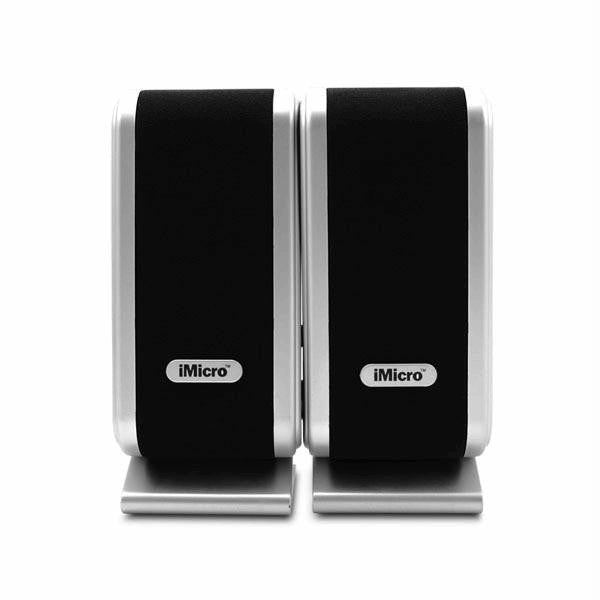 iMicro IMD168B Wired USB-2.0 Channel Multimedia Speaker System (Black)