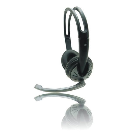 iMicro SP-IMME282 Wired USB Headphone w- Microphone & Volume Control (Black)