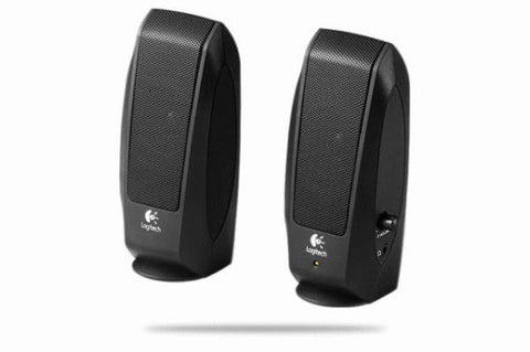 Logitech S120 Wired 3.5mm-2.3 Watts-2.0 Channel Speaker System (Black)