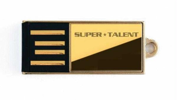 Super Talent Pico-C 16GB Gold Limited Edition USB 2.0 Flash Drive