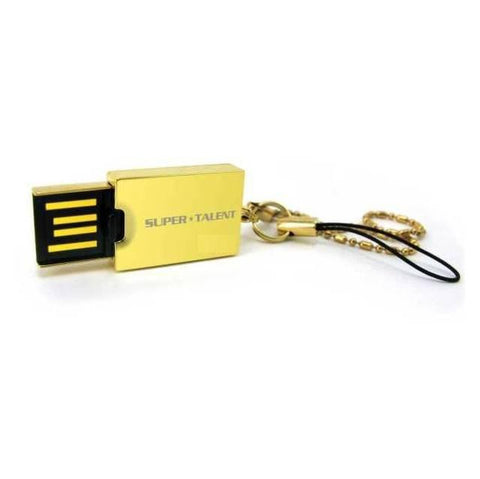 Super Talent Pico-E 16GB Gold Plated USB 2.0 Flash Drive