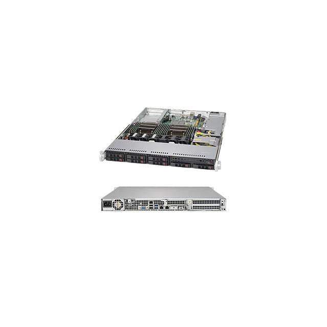 Supermicro SuperServer SYS-1028R-TDW Dual LGA2011 600W 1U Rackmount Server Barebone System (Black)