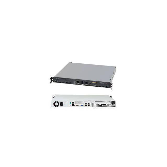 Supermicro SuperServer SYS-5017C-MF LGA1155 350W 1U Rackmount Server Barebone System (Black)