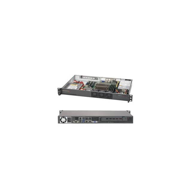 Supermicro SuperServer SYS-5019S-L LGA1151 200W 1U Rackmount Server Barebone System (Black)