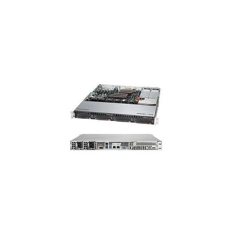 Supermicro SuperServer SYS-6018R-MTR Dual LGA2011 400W 1U Rackmount Server Barebone System (Black)