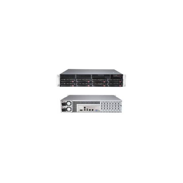 Supermicro SuperServer SYS-6028R-TRT Dual LGA2011 740W 2U Rackmount Server Barebone System (Black)