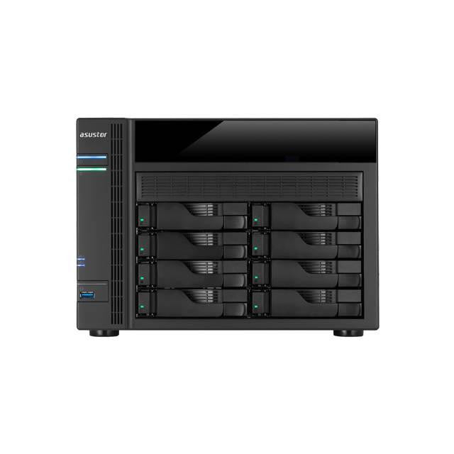 ASUSTOR AS5008T Intel Celeron 2.41GHz- 1GB DDR3L- 4GbE- 2eSATA- USB3.0- 8-bay Desktop NAS