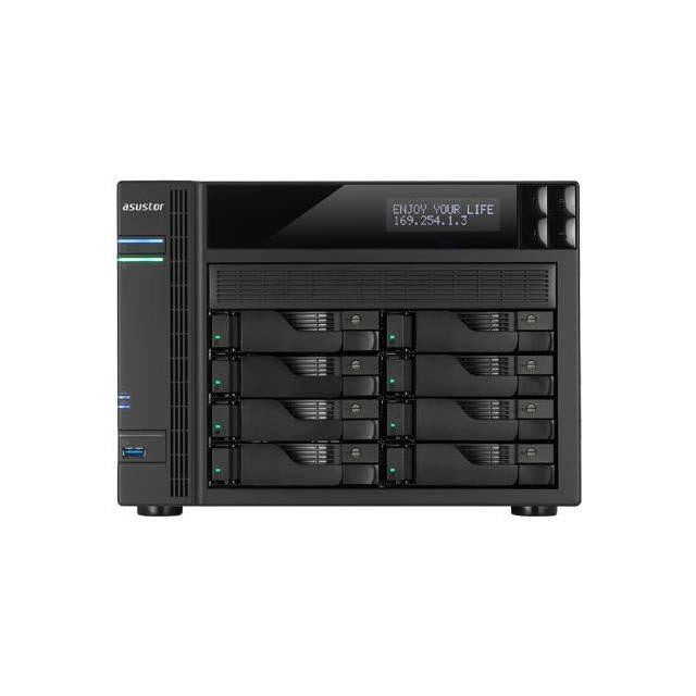 ASUSTOR AS6208T Intel Celeron 1.6GHz- 4GB DDR3L- 4GbE- 2eSATA- USB3.0- 8-bay Desktop NAS