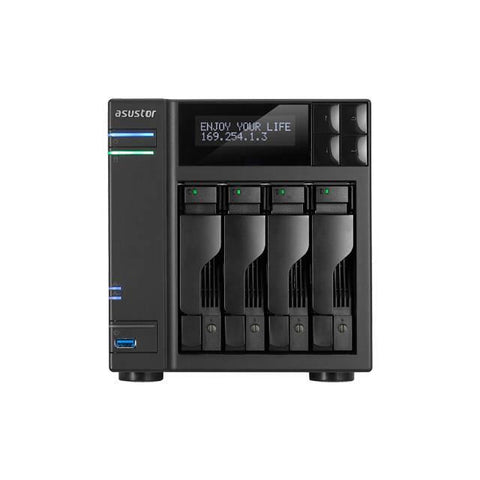 ASUSTOR AS7004T Intel i3 3.5GHz- 2GB DDR3- 2GbE- 2eSATA- USB3.0- 4-bay Desktop NAS