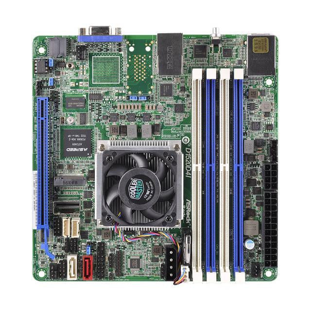 ASRock Rack D1520D4I Intel Xeon D1520 DDR4- SATA3&USB3.0- V&2GbE- Mini-ITX Motherboard & CPU Combo