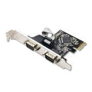 SYBA SD-PEX15022 2-Port DB-9 Serial (RS-232) PCI-Express Controller Card w- Two Low Profile Brackets