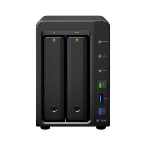 Synology DiskStation DS716+II 2-Bay Desktop NAS for SMB