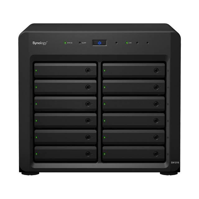 Synology DiskStation DX1215 12-Bay Expansion Unit Scales Up Your Synology DiskStation Capacity Effortlessly