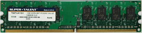 Super Talent DDR2-667 1GB-128x8 Memory