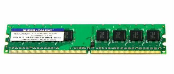 Super Talent DDR2-667 512MB-64x8 Hynix Memory