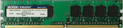 Super Talent DDR2-667 512MB-64x8 Memory