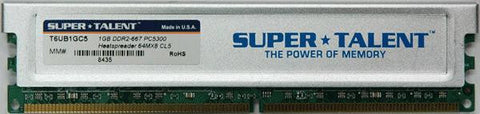 Super Talent DDR2-667 1GB-64x8 S-RIGID Memory