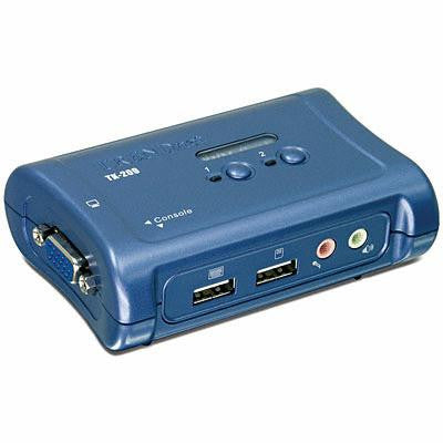 TRENDnet TK-209K 2-Port USB KVM Switch Kit w- Audio