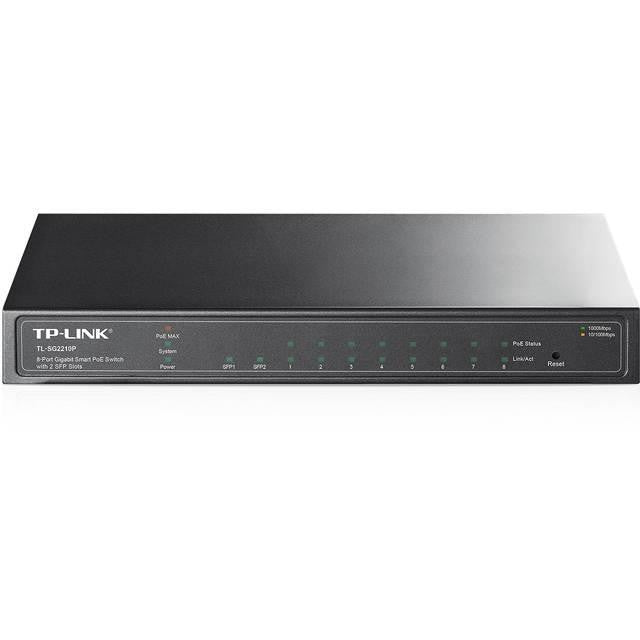 TP-Link TL-SG2210P 8-Port Gigabit Smart PoE Switch w- 2 SFP Slots