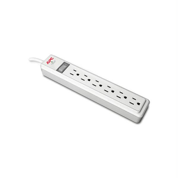 APC P62 Essential SurgeArrest 6-Outlet- 120V- 2 ft. Surge Protector