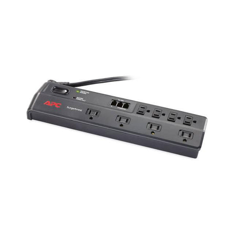 APC P8T3-LM Home-Office Surge Protector 8-Outlet 120V Surge Protector w- Phone Line (w-splitter) Protection