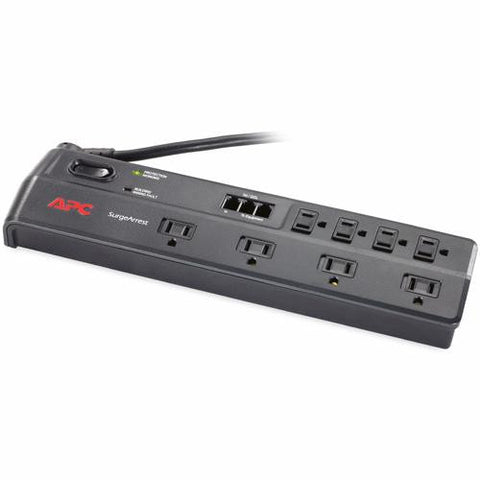 APC P8T3 Home-Office SurgeArrest 8-Outlet 120V Surge Protector w- Phone Line Protection