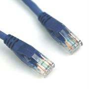 VCOM NP511-10-BLUE 10ft Cat5e UTP Molded Patch Cable (Blue)