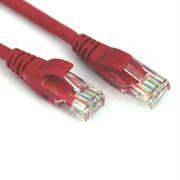 VCOM NP511-3-RED 3ft Cat5e UTP Molded Patch Cable (Red)