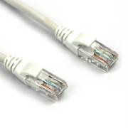 VCOM NP511-3-WHITE 3ft Cat5e UTP Molded Patch Cable (White)