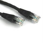 VCOM NP611-7-BLACK 7ft Cat6 UTP Molded Patch Cable (Black)