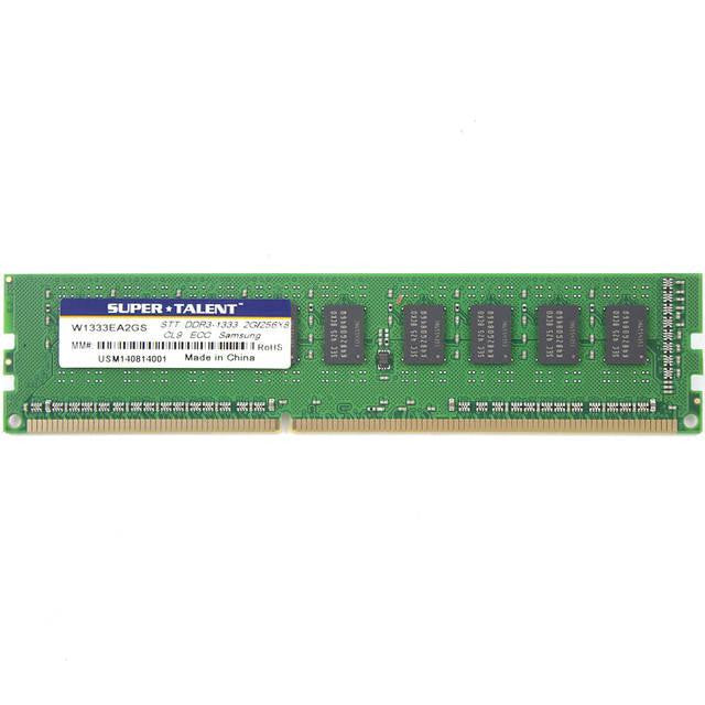 Super Talent DDR3-1333 2GB-256Mx8 ECC CL9 Samsung Chip Server Memory