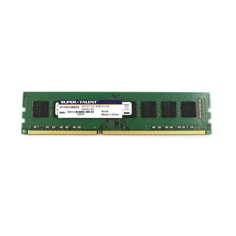 Super Talent DDR3-1333 8GB-512Mx8 Samsung Chip Memory