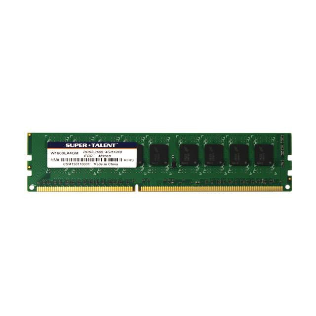 Super Talent DDR3-1600 4GB-512MBx8 ECC Micron Chip Server Memory