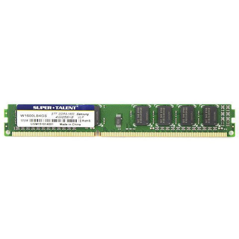 Super Talent DDR3-1600 4GB-256Mx8 VLP ECC CL11 Samsung Chip Server Memory