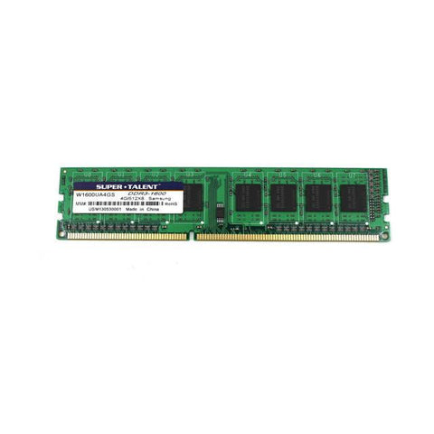 Super Talent DDR3-1600 4GB-512Mx8 Samsung Chip Memory