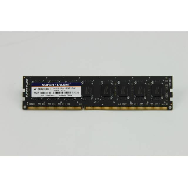 Super Talent DDR3-1600 8GB-512Mx8 CL9 Hynix Chip Memory