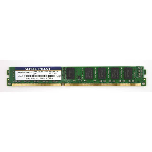 Super Talent DDR3-1600 4GB-256Mx8 ECC Hynix Chip Very Low Profile Server Memory