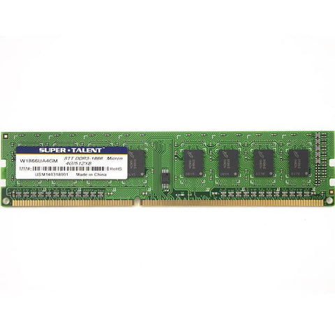 Super Talent DDR3-1866 4GB-512Mx8 Micron Chip CL13 Memory