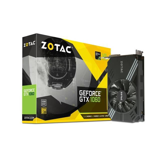 ZOTAC NVIDIA GeForce GTX 1060 Mini 6GB GDDR5 DVI-HDMI-3DisplayPort PCI-Express Video Card