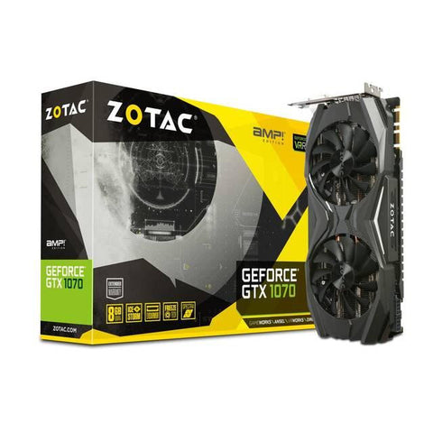 ZOTAC NVIDIA GeForce GTX 1070 AMP Edition 8GB GDDR5 DVI-HDMI-3DisplayPort PCI-Express Video Card