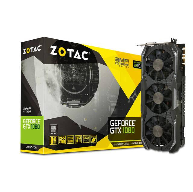 ZOTAC NVIDIA GeForce GTX 1080 AMP Extreme 8GB GDDR5X DVI-HDMI-3DisplayPort PCI-Express Video Card