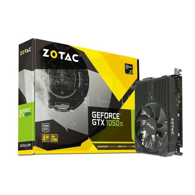 ZOTAC NVIDIA GeForce GTX 1050 Ti Mini 4GB GDDR5 DVI-HDMI-DisplayPort PCI-Express Video Card